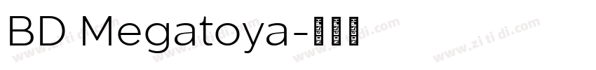 BD Megatoya字体转换